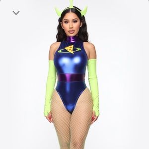 Alien from toy story bodysuit costume